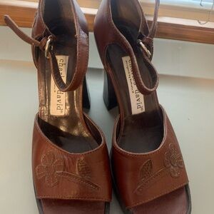 Charles David Brown Leather Women's Shoes